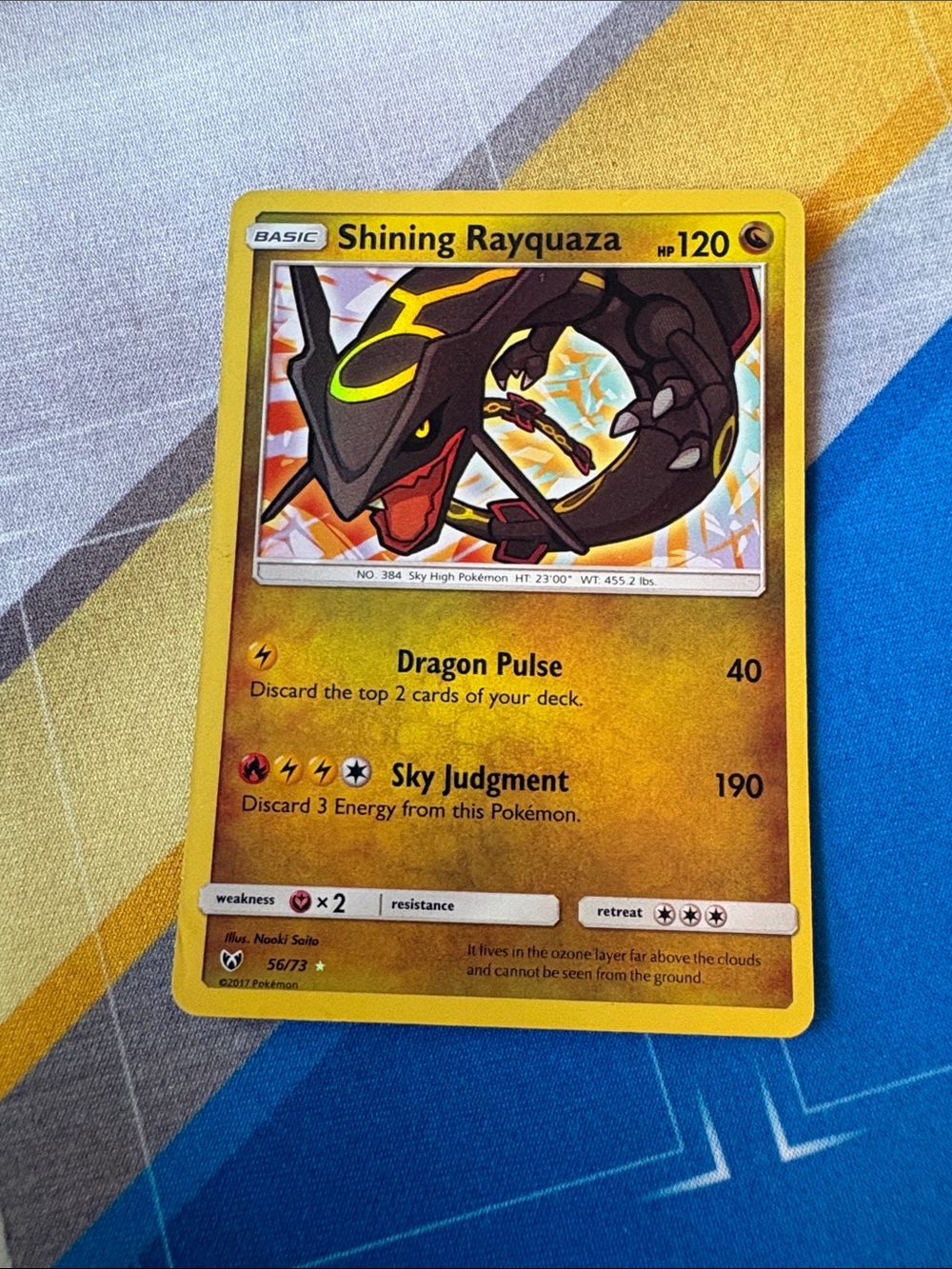 shining rayquaza 56/73 Pokemon Shining Legends NM/LP TCG